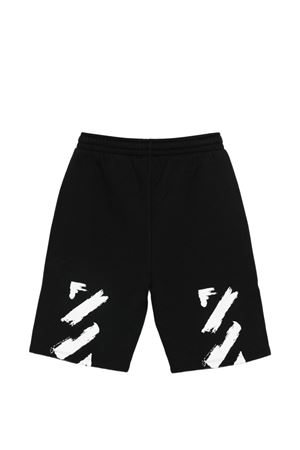 bermuda in cotone nero OFF WHITE KIDS | OBCI001S26FLE003001